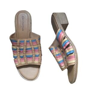 COMFORTIVA NWT Tan Leather Huarache Sandals Size 10